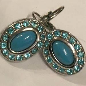 Drop Rhinestone Earrings